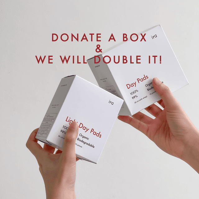 Donate a box of pads, and we double it!